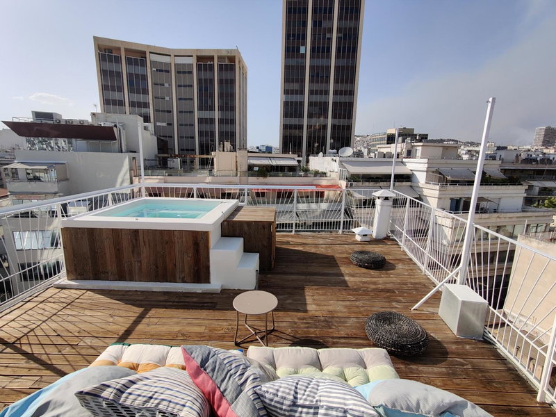 Unique solar penthouse with jacuzzi and sauna in central Athens, Athens, Greece