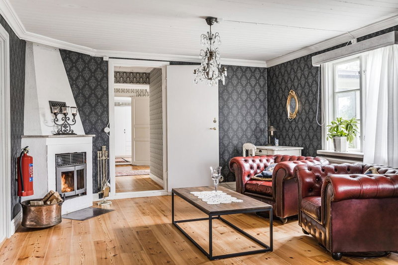 Stubbegården - Unique swedish style with fireplace, Vadstena, Sweden