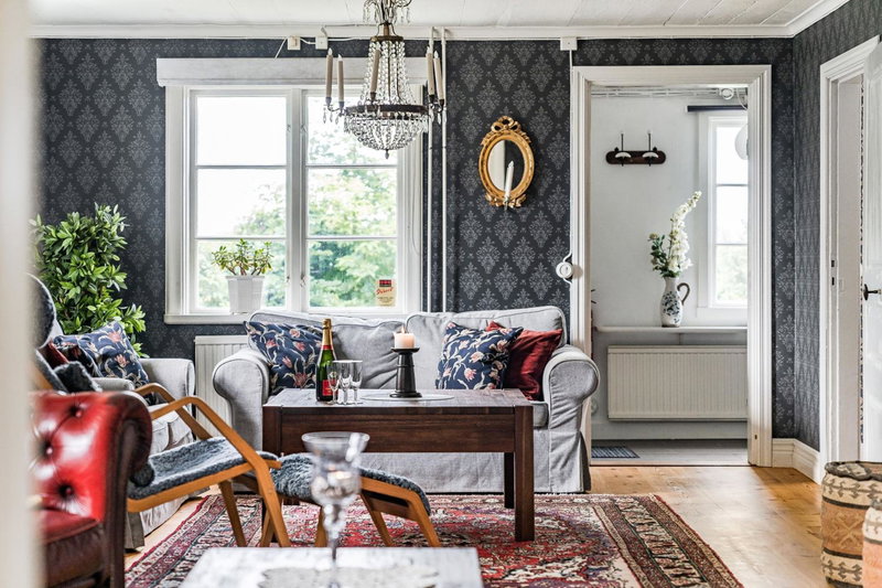 Stubbegården - Unique swedish style with fireplace, Vadstena, Sweden