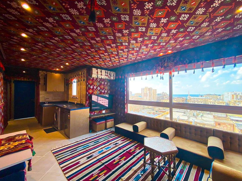 Arabian Nights in the heart of historic Alexandria, Alexandria, Egypt