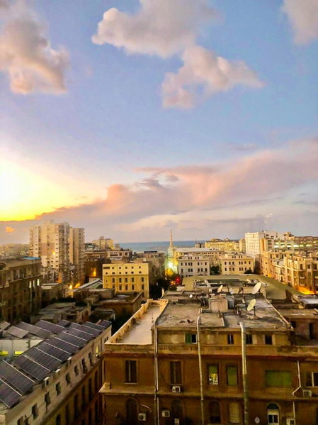 Arabian Nights in the heart of historic Alexandria, Alexandria, Egypt