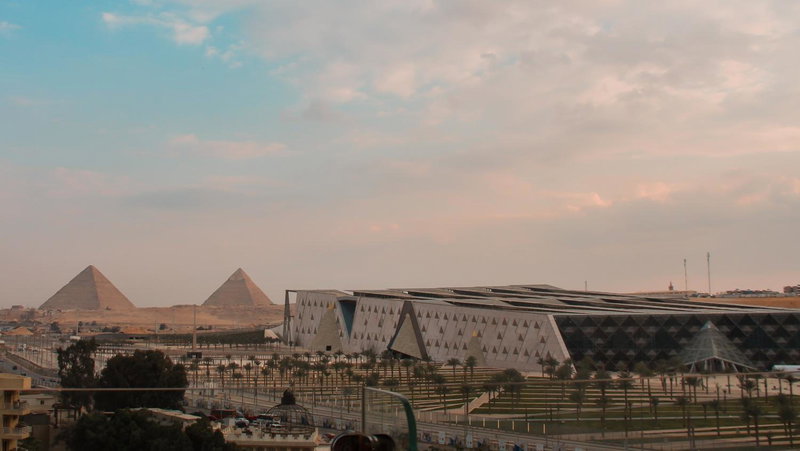 Asia Grand Museum & Pyramids view, Cairo, Egypt