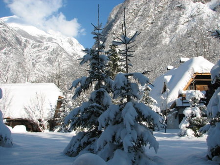 Pristava Lepena Village, Lepena, Slovénie