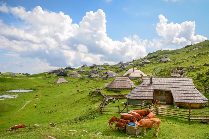 Koča Predilnica Velika Planina, Kamniška Bistrica, Slovenia