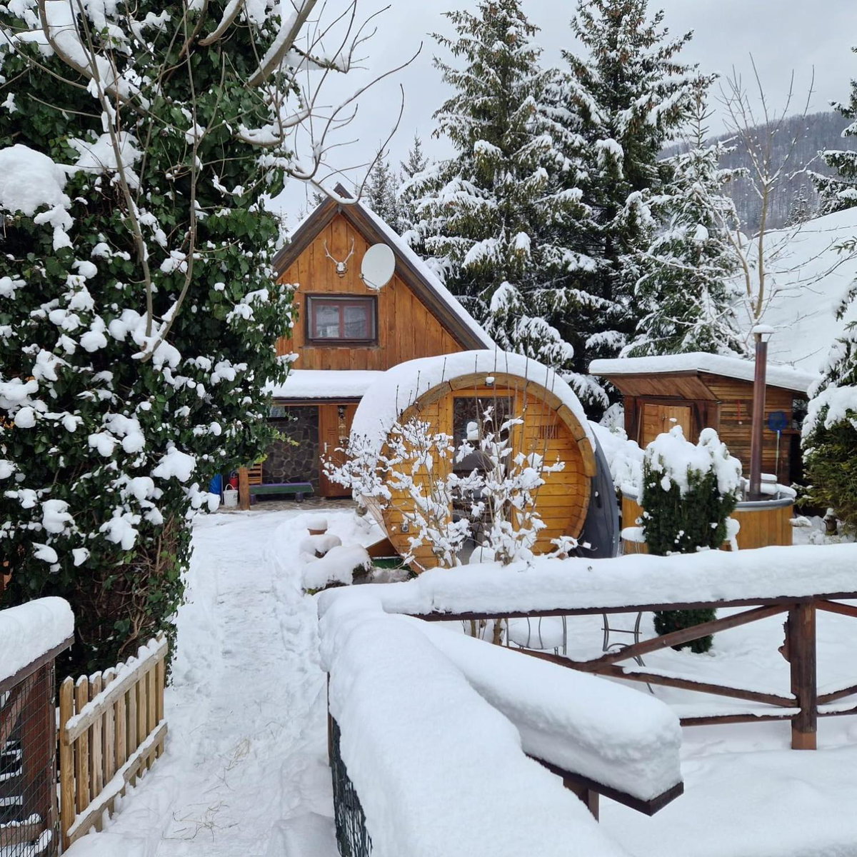 Hotel · Chalúpka Sokolí dvor s wellnesom, Terchová