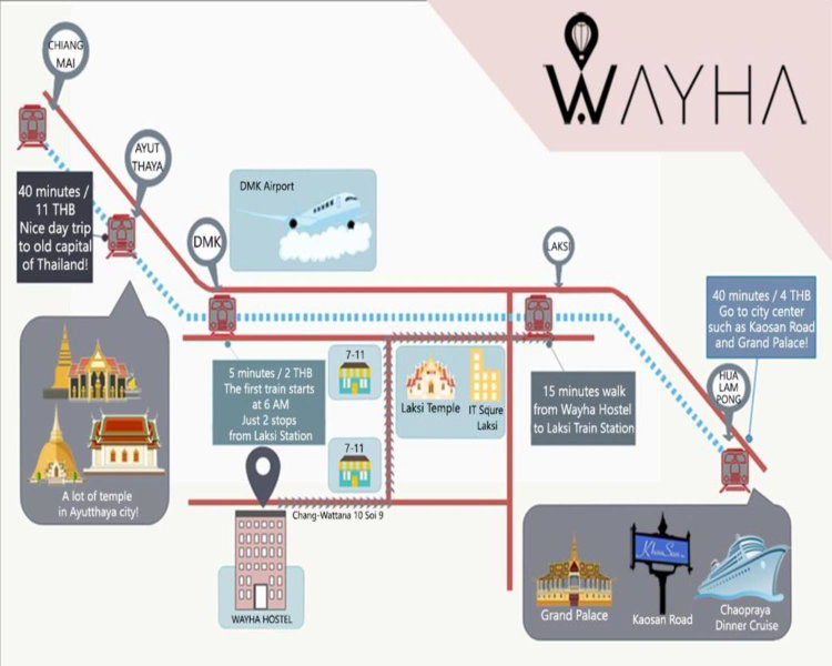 Wayha Hostel Don Mueang Airport, Bangkok, Thailand