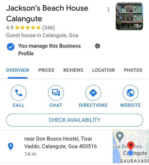 Jackson's Beach House Calangute, Calangute, Inde