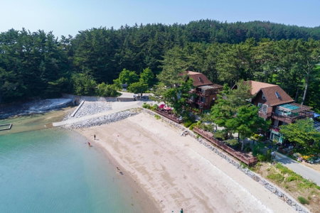 Healing beach pension, Taean, Corea del Sur