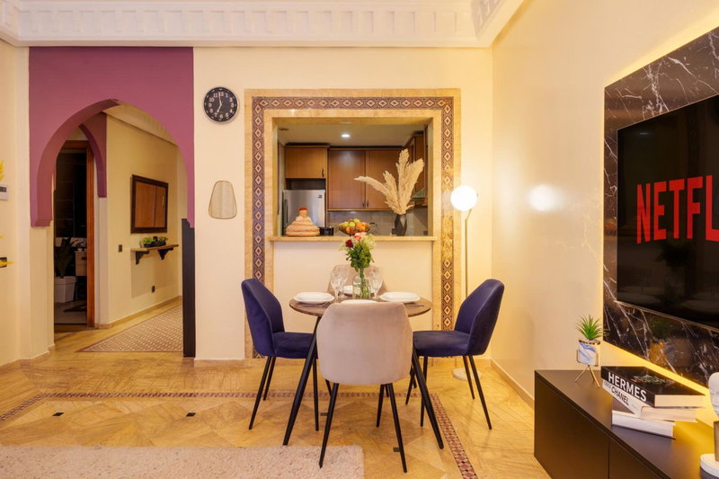 Appartement Haut Standing Gueliz Plaza avec Vue, Marrakesh, Morocco