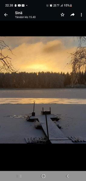 Viihtyisä kolmio järven rannalla, Haapavesi, Finland
