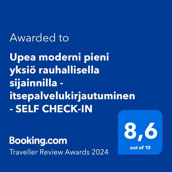 Upea moderni pieni yksiö rauhallisella sijainnilla - itsepalvelukirjautuminen - SELF CHECK-IN, Vaasa, Финляндия