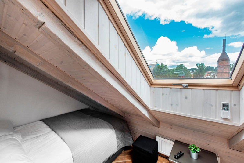 Small attic rooms in Kaunas old town, Kaunas, Lithuania