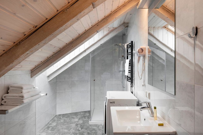 Small attic rooms in Kaunas old town, Kaunas, Lithuania