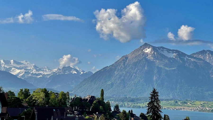 Schöne Ferienwohnung mit Seeblick, Thun, Suiza