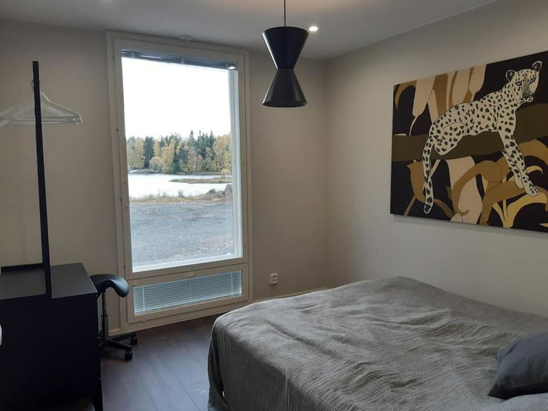 Villa by the river with beach sauna and jacuzzi, Rovaniemi, Финляндия