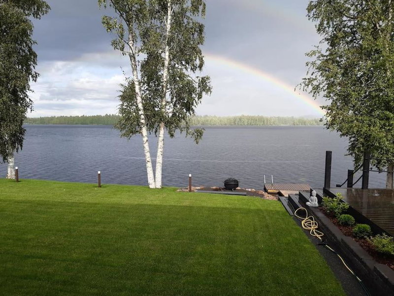 Villa by the river with beach sauna and jacuzzi, Rovaniemi, Финляндия
