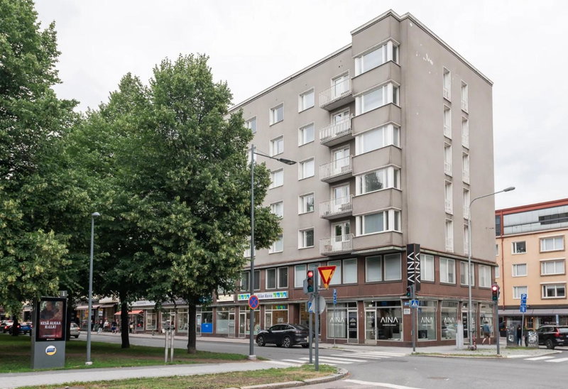 Perheasunto keskustassa, Tampere, Finnland