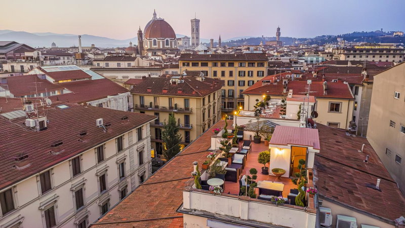 Hotel Annabella Roof Terrace, Florence, Italie