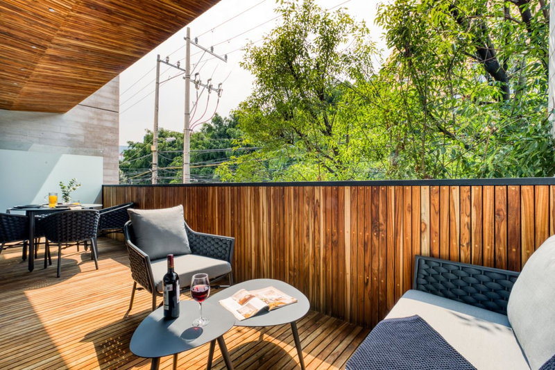 Studio Fenomenal con Balcon Priv and Rooftop whit Jacuzzi, Mexico City, Мексика