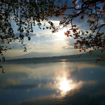 Domki nad jeziorem, Zarzecze, Poland