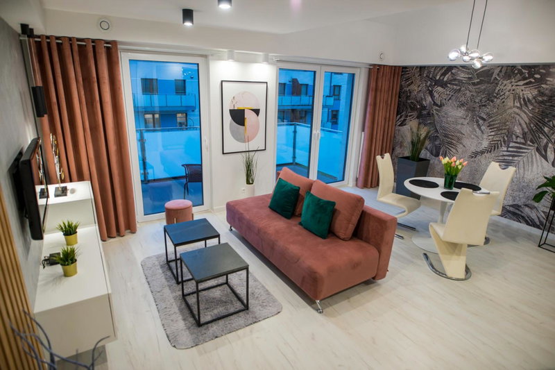 Nowoczesny apartament z antresolą i garażem, Mragowo, Poland