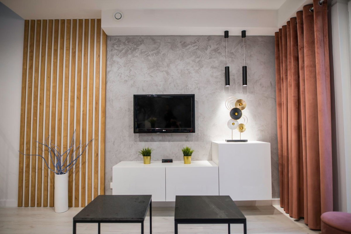 Nowoczesny apartament z antresolą i garażem, Poland