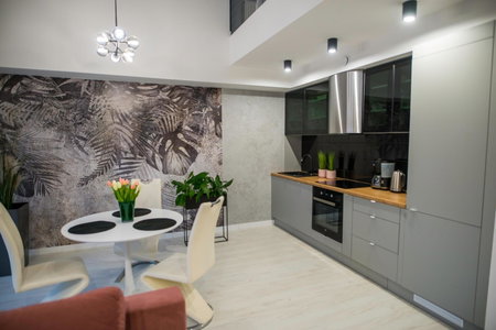 Nowoczesny apartament z antresolą i garażem, Mragowo, Poland