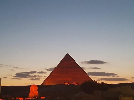 Phoenix pyramids view, Giza, Egypt