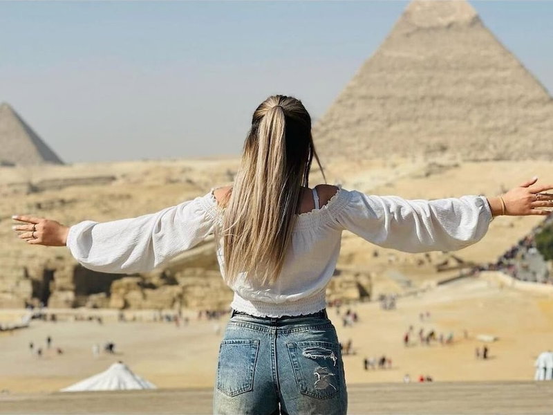 Phoenix pyramids view, Giza, Egypt