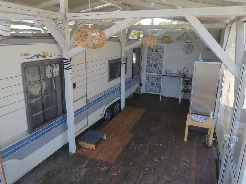 Sea Caravan/Camper on the Beach, Kiten, Bulgaria