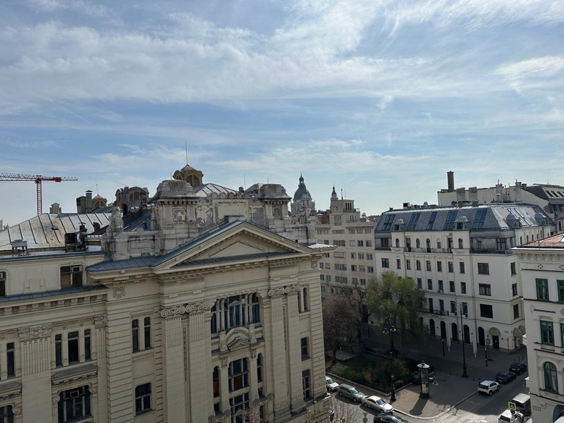 Rooftop Coffee by Parliament, Budapest, Hungary