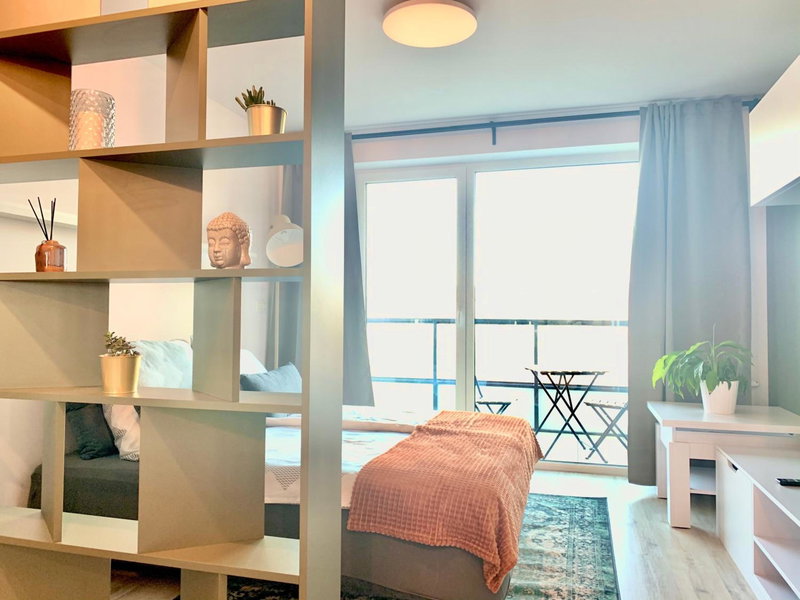 Luxury, bright Studio with parking and balcony in Bratislava center, Bratislava, Slovaquie
