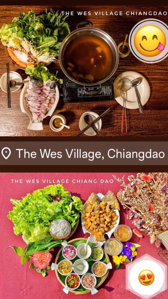 The Wes Village, incl free Breakfast & free today's dish Thai food dinner, Chiang Dao, Thailand