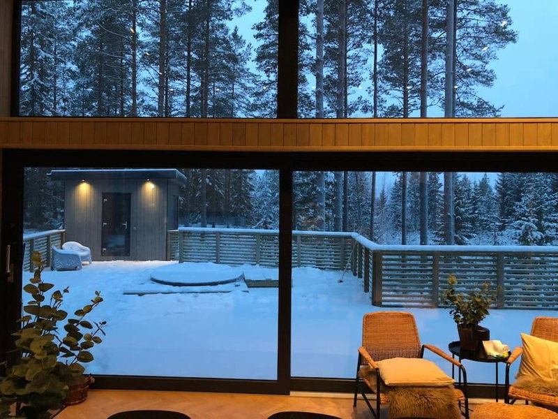 Skogly - Ny stor hytte, Unike Finnskogen, Torsby, Sweden