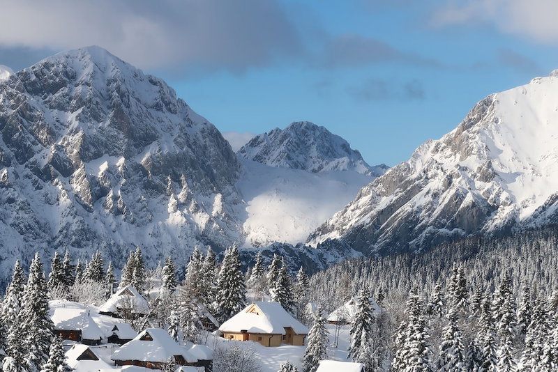 Koča Žafran - Velika planina, Kamnik, Slovenia