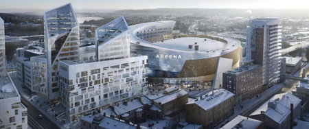 City Home Finland Panorama Suite - New Luxury Suite with Own SAUNA, One Bedroom, Spacious Balcony with City Views and Great Location next to Nokia Arena, Tampere, Finland
