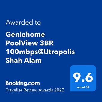 POOLVIEW Geniehome 3BR Free100mbps and Carpark at Utropolis Shah Alam, Shah Alam, Malaysia