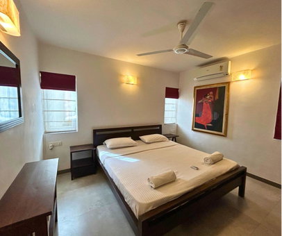 Jungle Hut-Annabelle's Beach Apartments at Bernard Simao,Calangute,Goa, Candolim, India