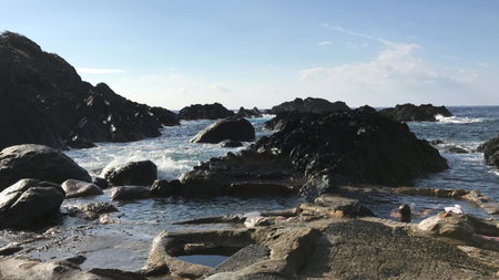 Hirauchi Hot Spot, Yakushima, Japan