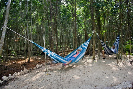 Aldea Maya-Ha Cabañas con cenotes, Puerto Morelos, Mexico