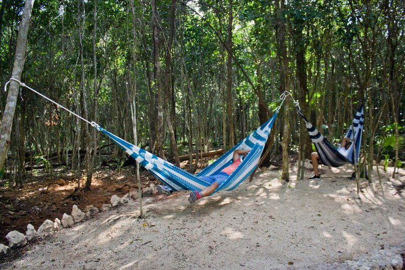 Aldea Maya-Ha Cabañas con cenotes, Puerto Morelos, Mexico