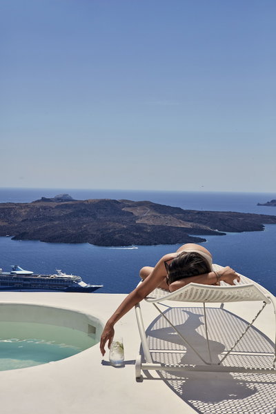 Limestone, Santorini, Greece
