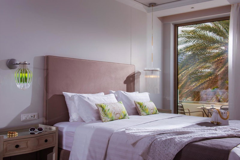 Drossia Palms Hotel and Nisos Beach Suites, Malia, Greece