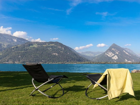 Fischerhüsli directly on lake Thun, Därligen, Switzerland