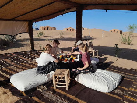 Bivouac La Dune Blanche, Mhamid, Morocco