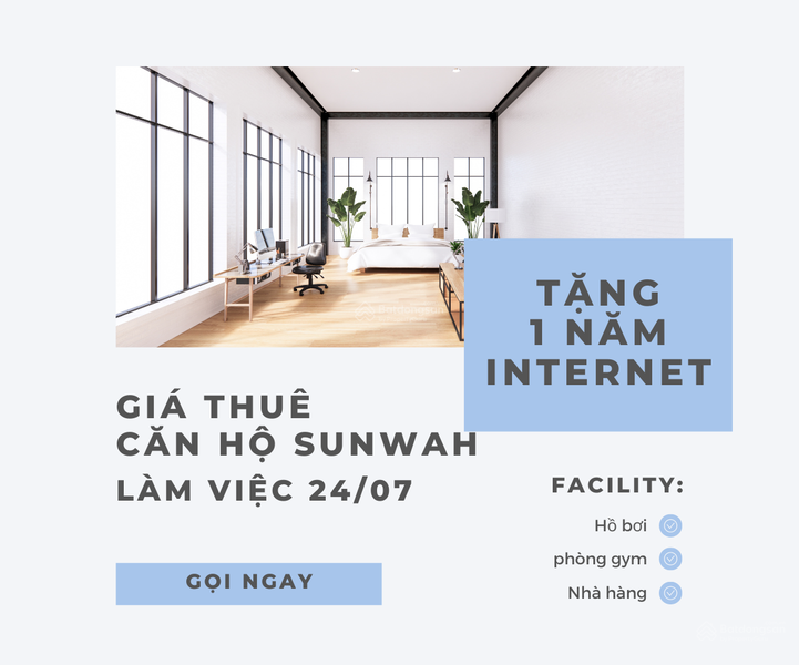 Apartment for rent in Ho Chi Minh City, Vietnam · Sunwah Pearl · 1 room, 1 bath