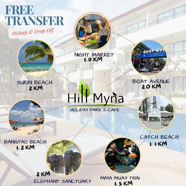 Hill Myna Holiday Park & Cafe, Bang Tao Beach, Thailand