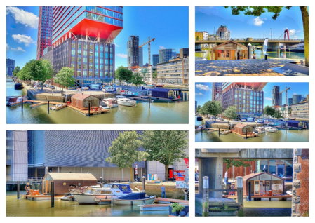 Wikkelboats at Wijnhaven, Rotterdam, The Netherlands