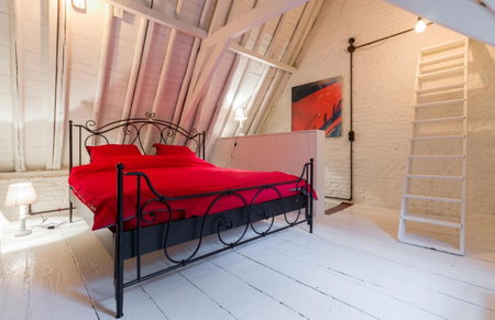Romantic 16th century workers house, Ghent, Belgium