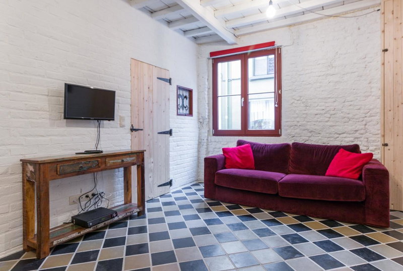 Romantic 16th century workers house, Ghent, Belgium